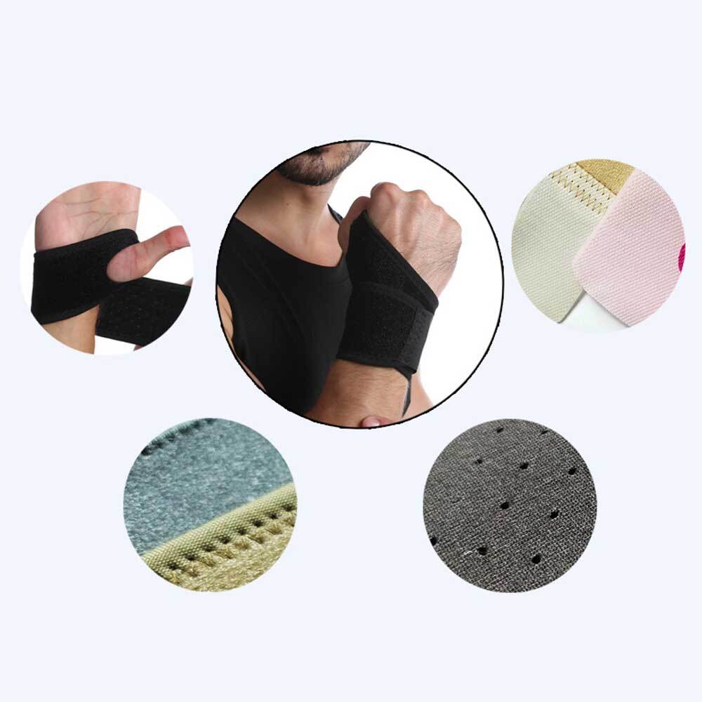 Adjustable Wrist Support Wrap Hand Brace Carpal Sprain Arthritis Protector Black