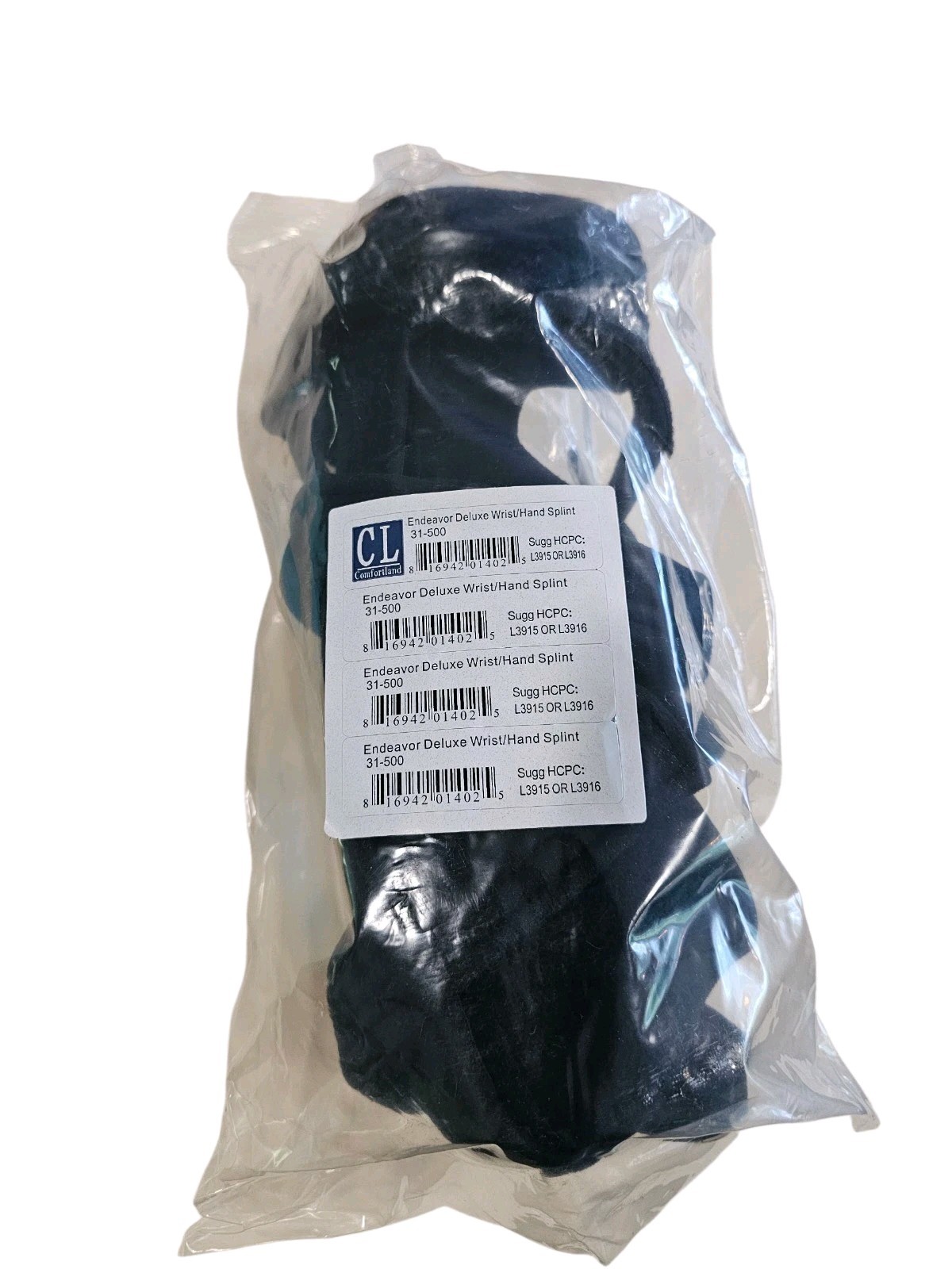 NEW Comfortland Medical Endeavor Deluxe Wrist/ Hand Splint 31-500 With Bag
