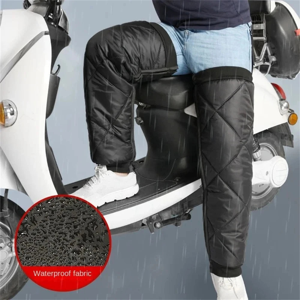 Warm Leg Sleeves Waterproof Motorcycle Knee Pads Zipper Leg Warmer Winter Therma