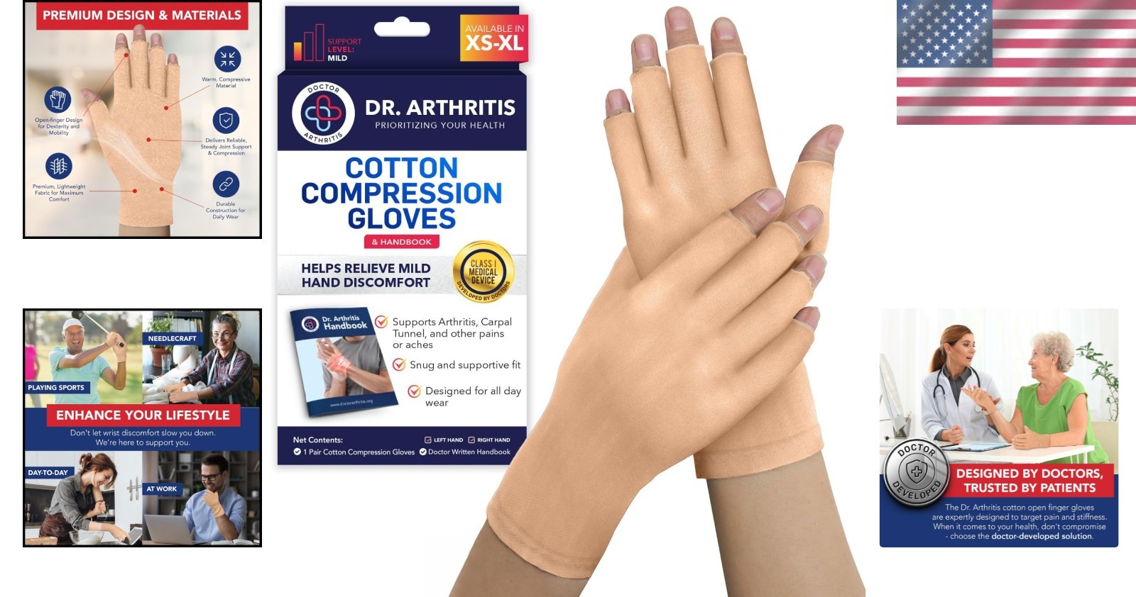 Comfortable Cotton-Spandex Gloves for Pain Relief – Ideal for Raynaud’s Syndrome