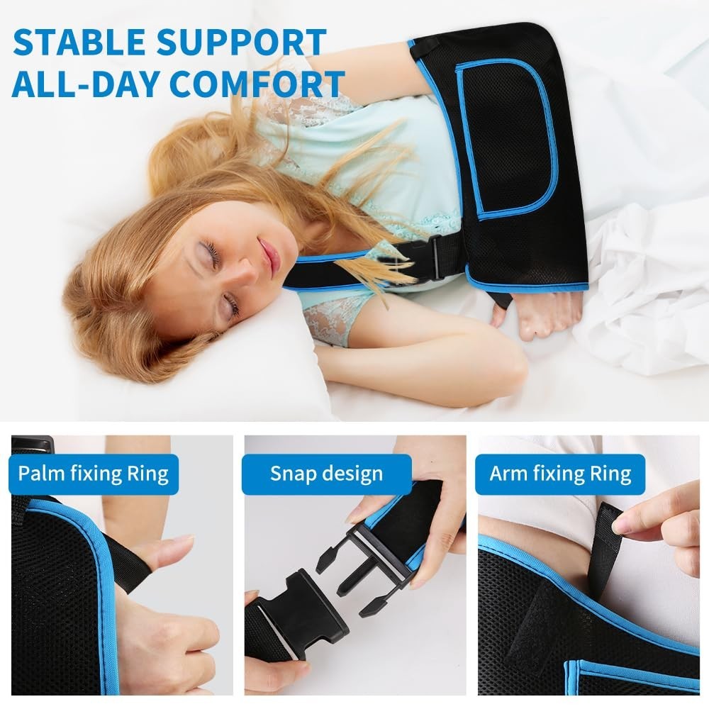 Adjustable Arm Sling Shoulder Immobilizer for Elbow & Wrist Injury Recovery, Com
