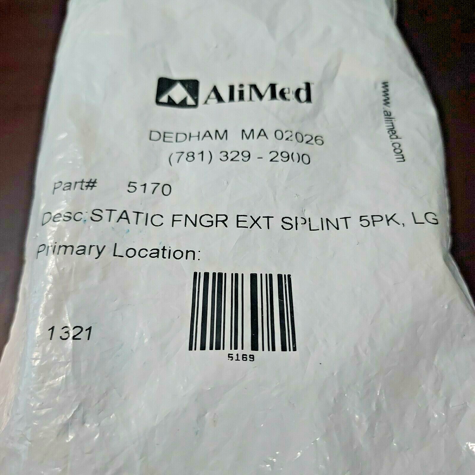 5 Static Finger Extension Splint Size Large Part# 5170 By Alimed