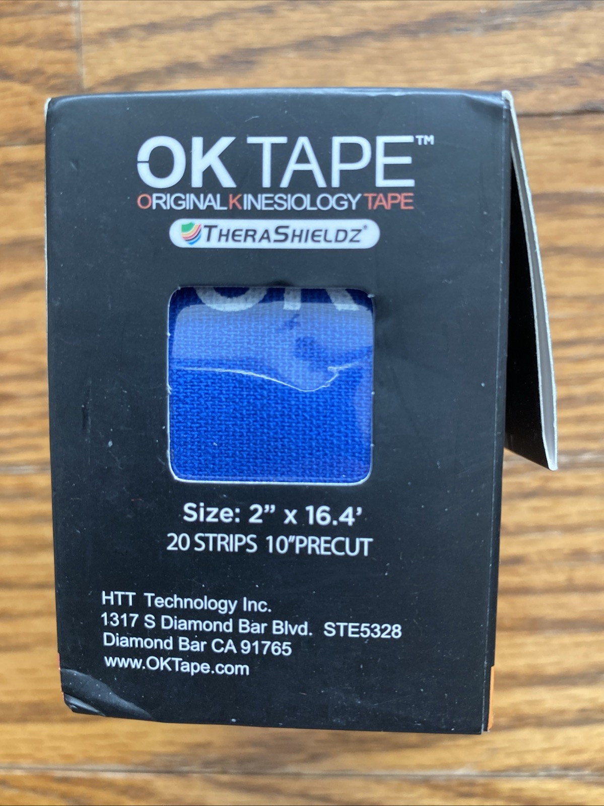 OK TAPE Kinesiology Tape 2 Inch X 16.4 Feet Precut Classic 20 Strips Navy Blue