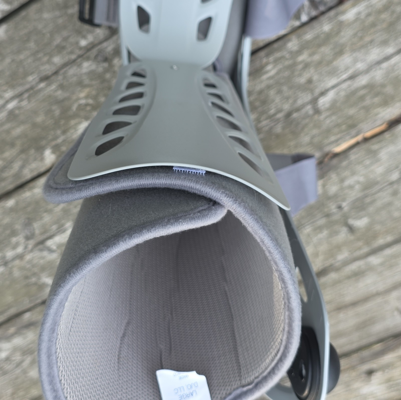 Aircast Inflatable Adjustable Walking Boot, Large Gray, Ankle/Foot Brace