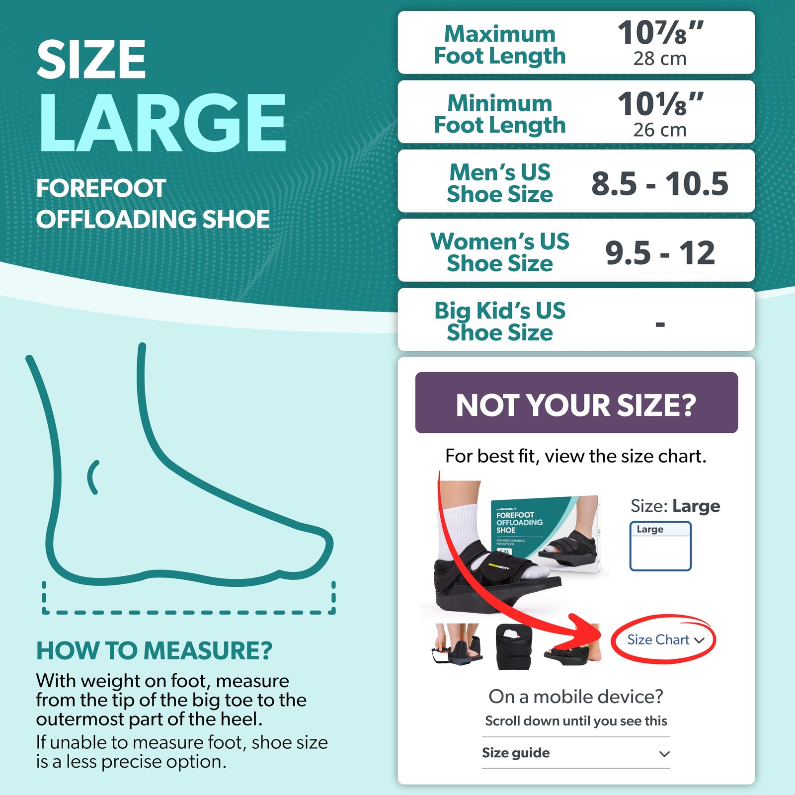 Forefoot Off-Loading Healing Shoe – Non-Weight Bearing Medical Boot for Diabeti
