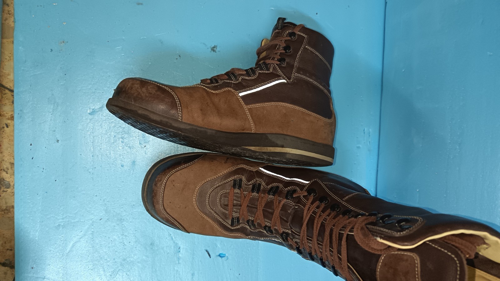 Herzer German Custom Medical Boot Brown Leather Rear Zipper Amputee Support R