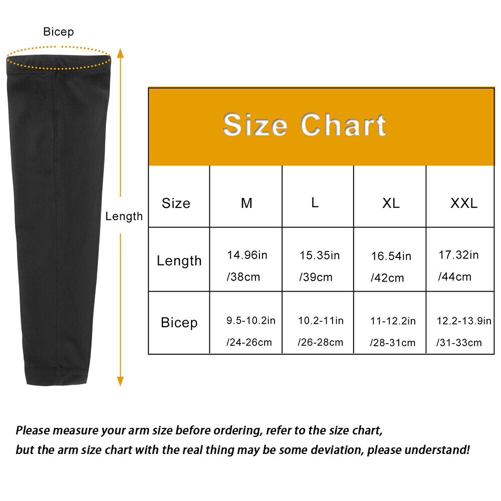 Sun Protection Cooling Compression Arm Sleeves for Women Men Workout Arm Sleeves
