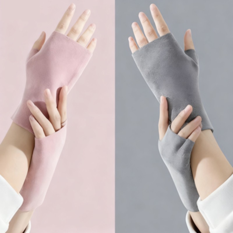 Compression Gloves Fingerless Hand Support Wrist Swelling Comfort Sleeve 4 Color