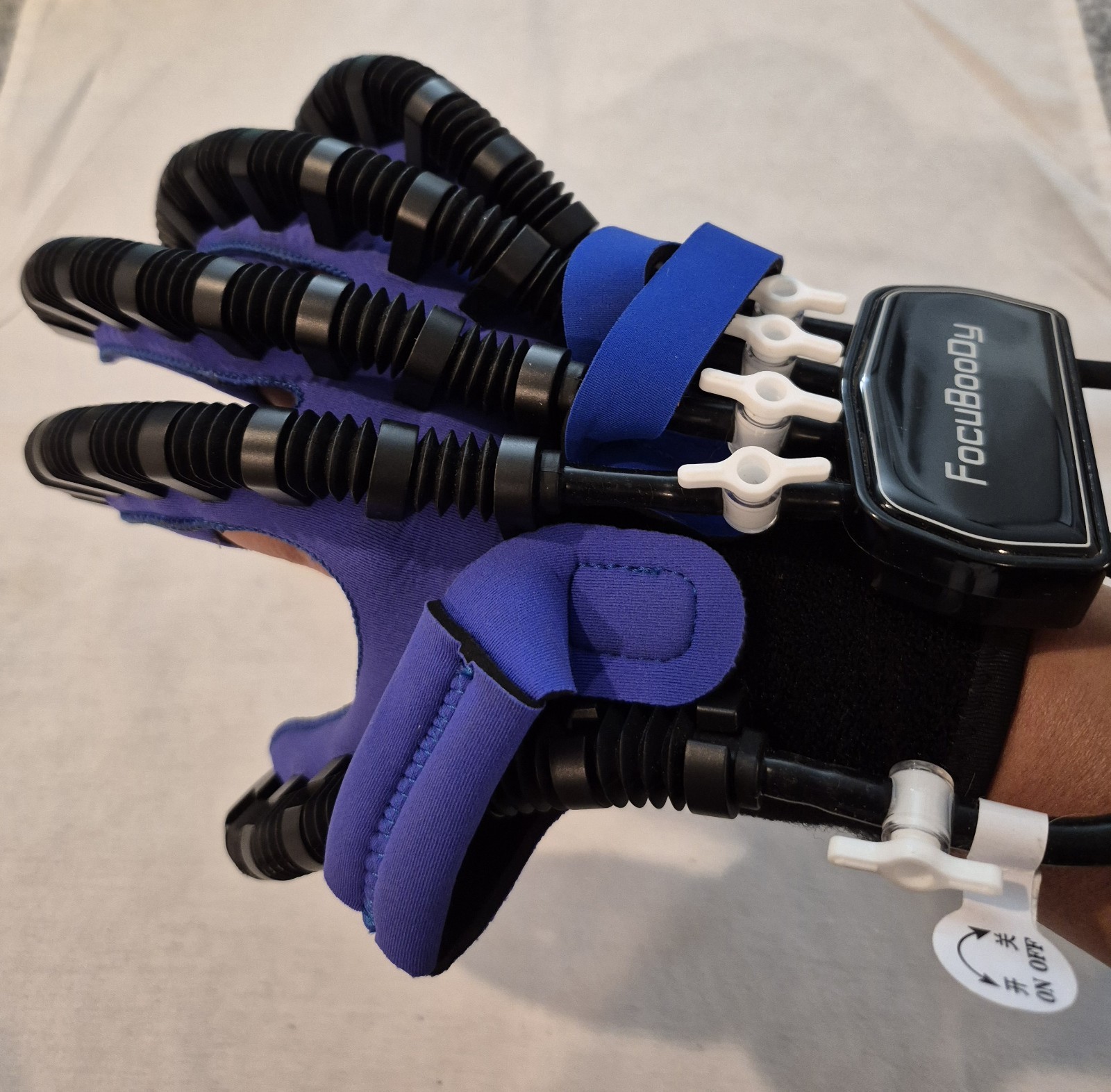 FOCUBOODY Rehabilitation Right Robot Glove Replacement Only Size XL Blue