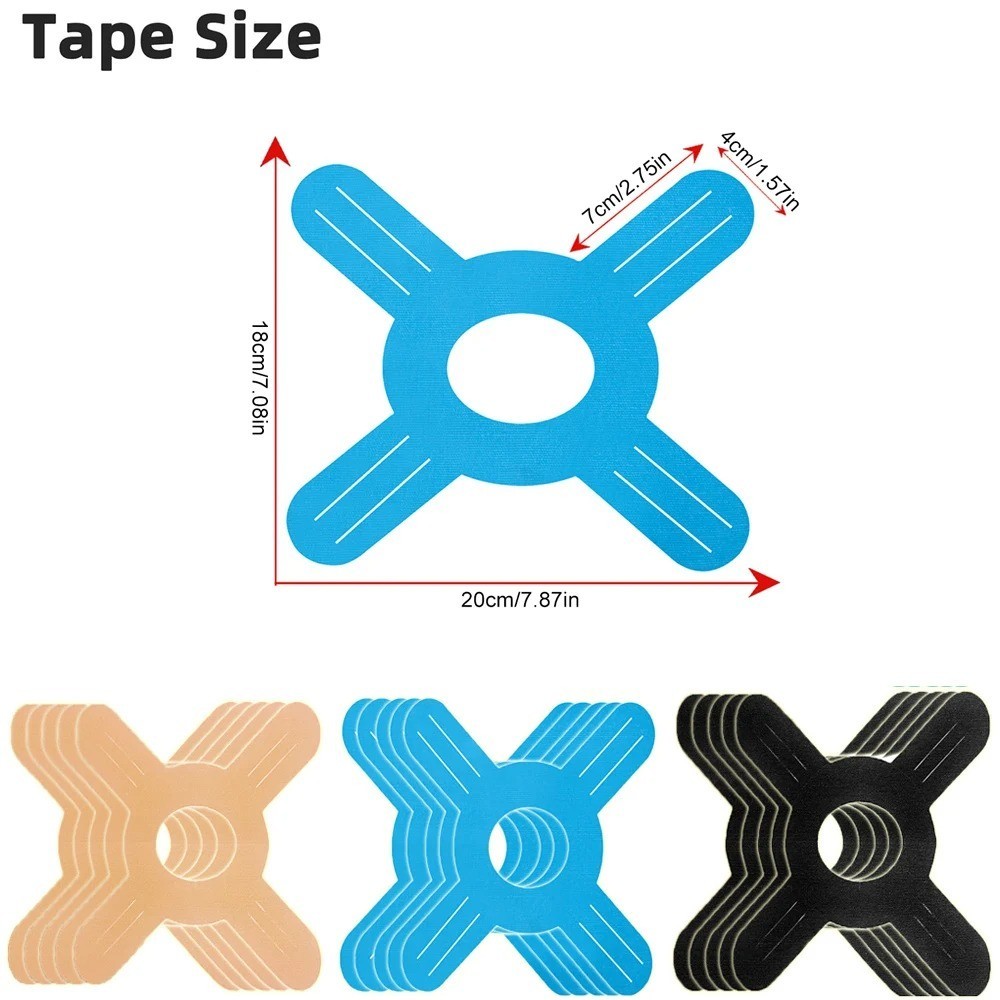 5 pcs Pre Cut Kinesiology Tape for Knee Waterproof Sports Support