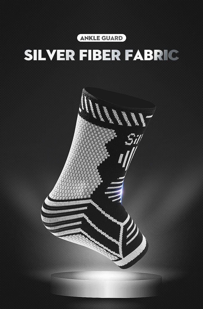 Copper Ankle Brace Compression Sleeve Support Socks Foot Fasciitis Pain Relief