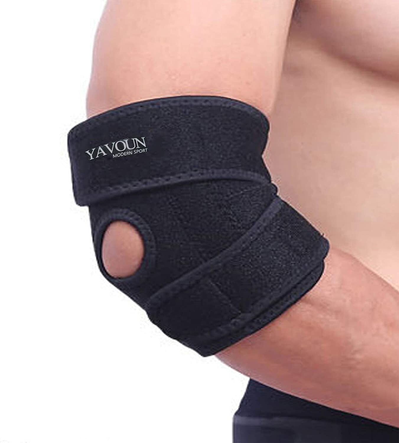 Elbow Brace Support Adjustable Tennis Elbows S/M 2 piece Yavoun