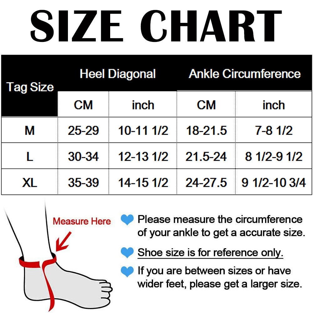 Ankle Brace Compression Support Sleeve Swelling Achilles Tendon Joint Pain Strap