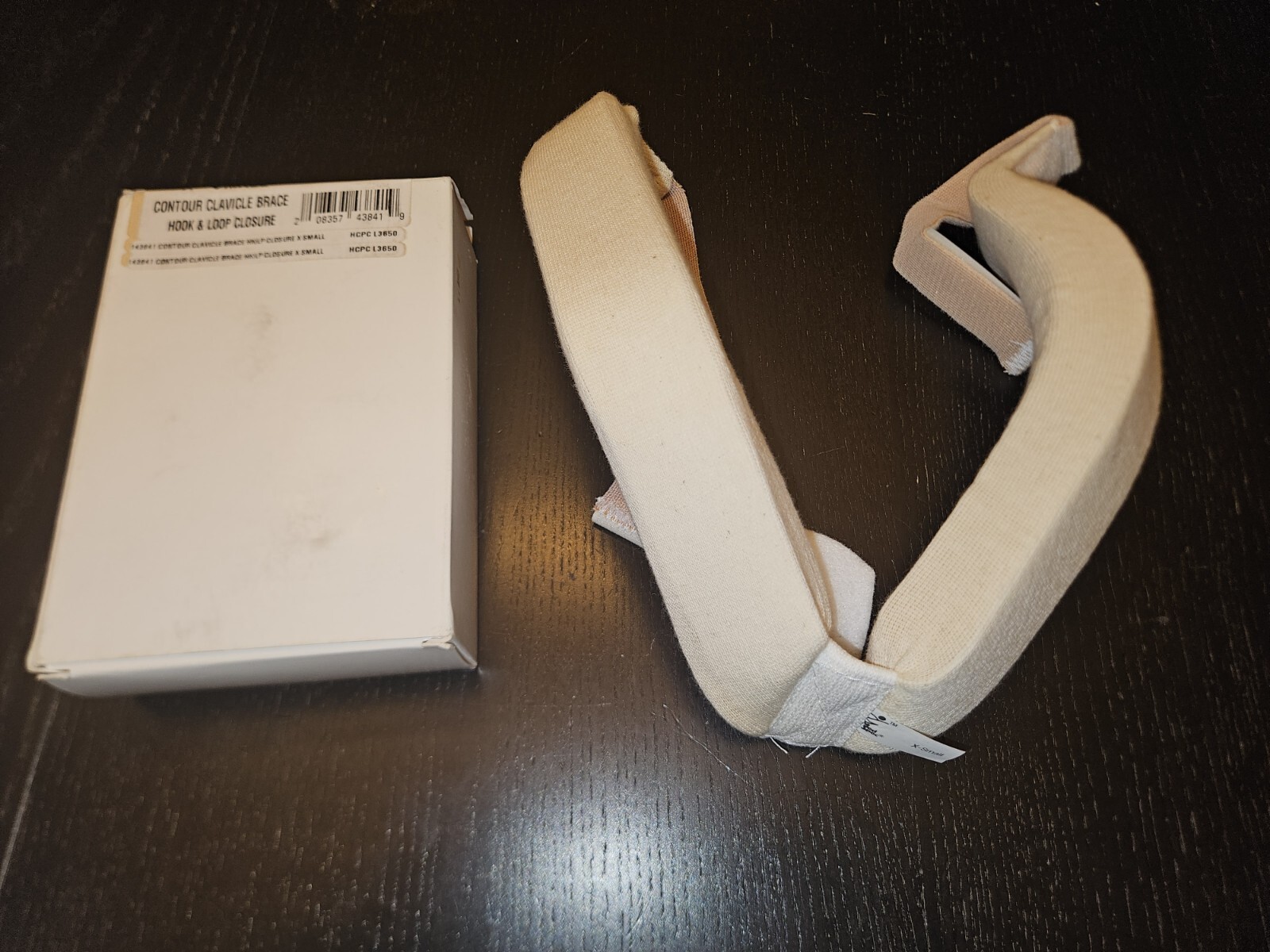 Med Spec Contour Clavicle Brace Hook & Loop Closure X-Small 143841 HCPCL3650