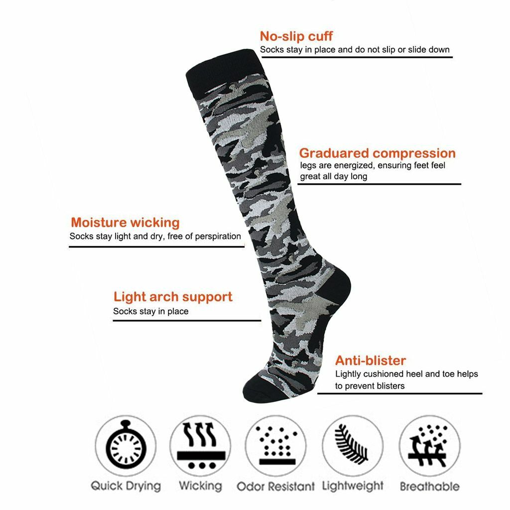 New 3pairs Copper Infused Compression Socks 20-30mmHg Graduated Mens Womens S-XL