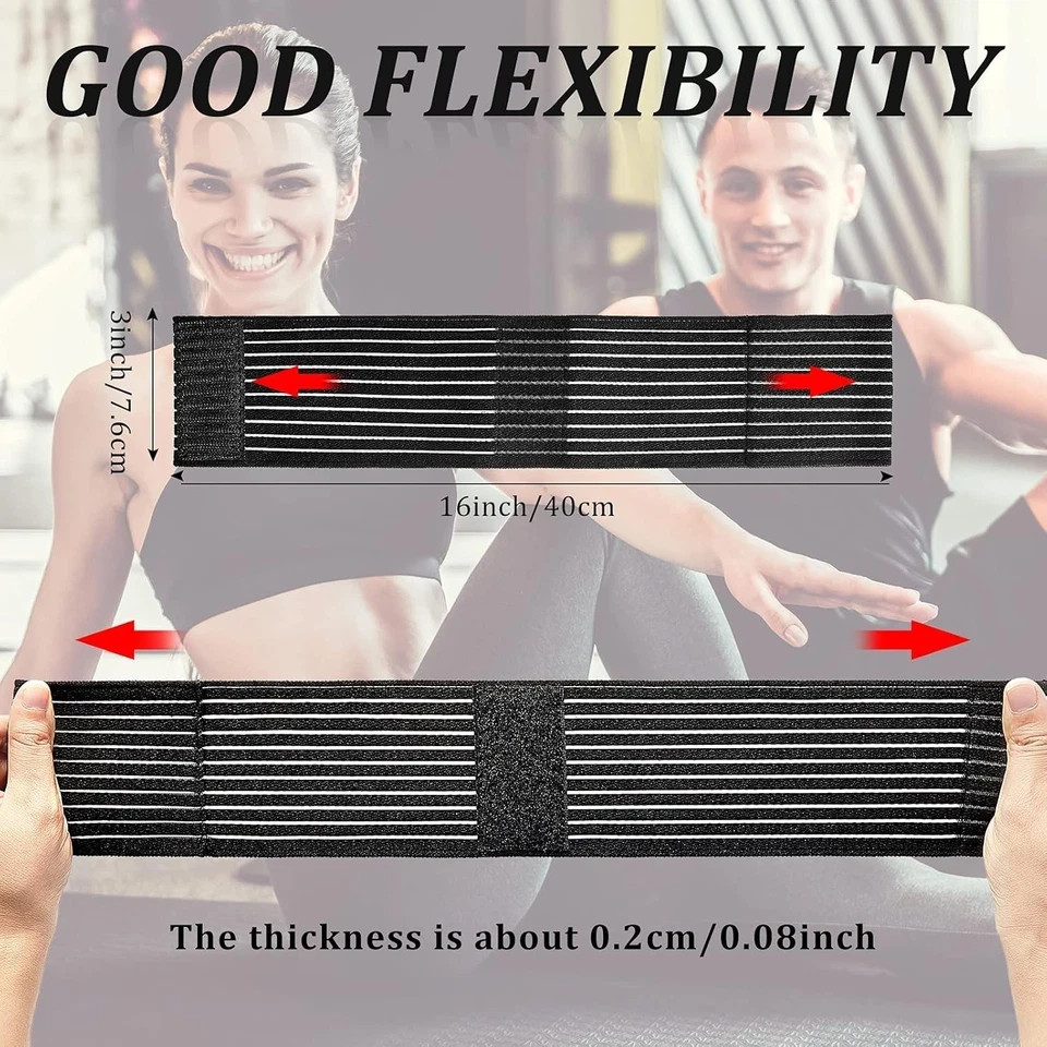 4pcs Adjustable Wrist Brace Bands – Compression Support for Tennis & Sports