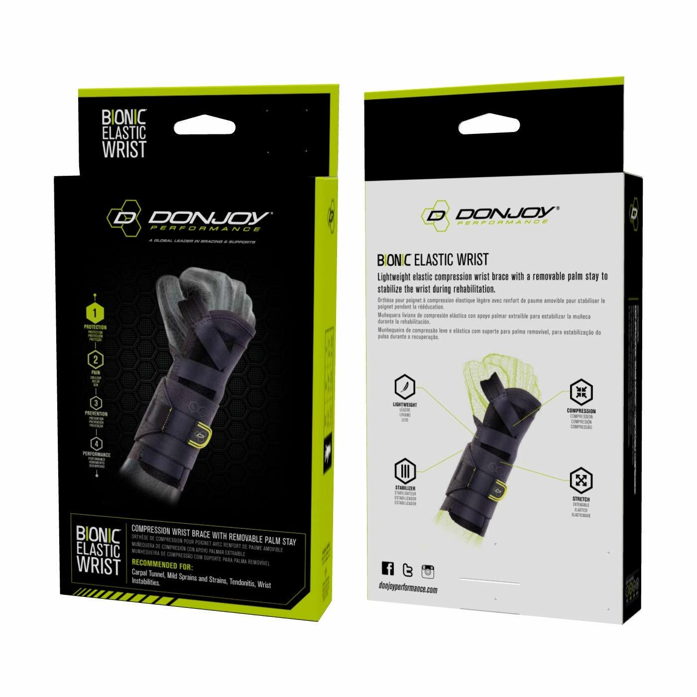 DonJoy Performance Bionic Elastic Wrist Brace – Left – Medium/Large