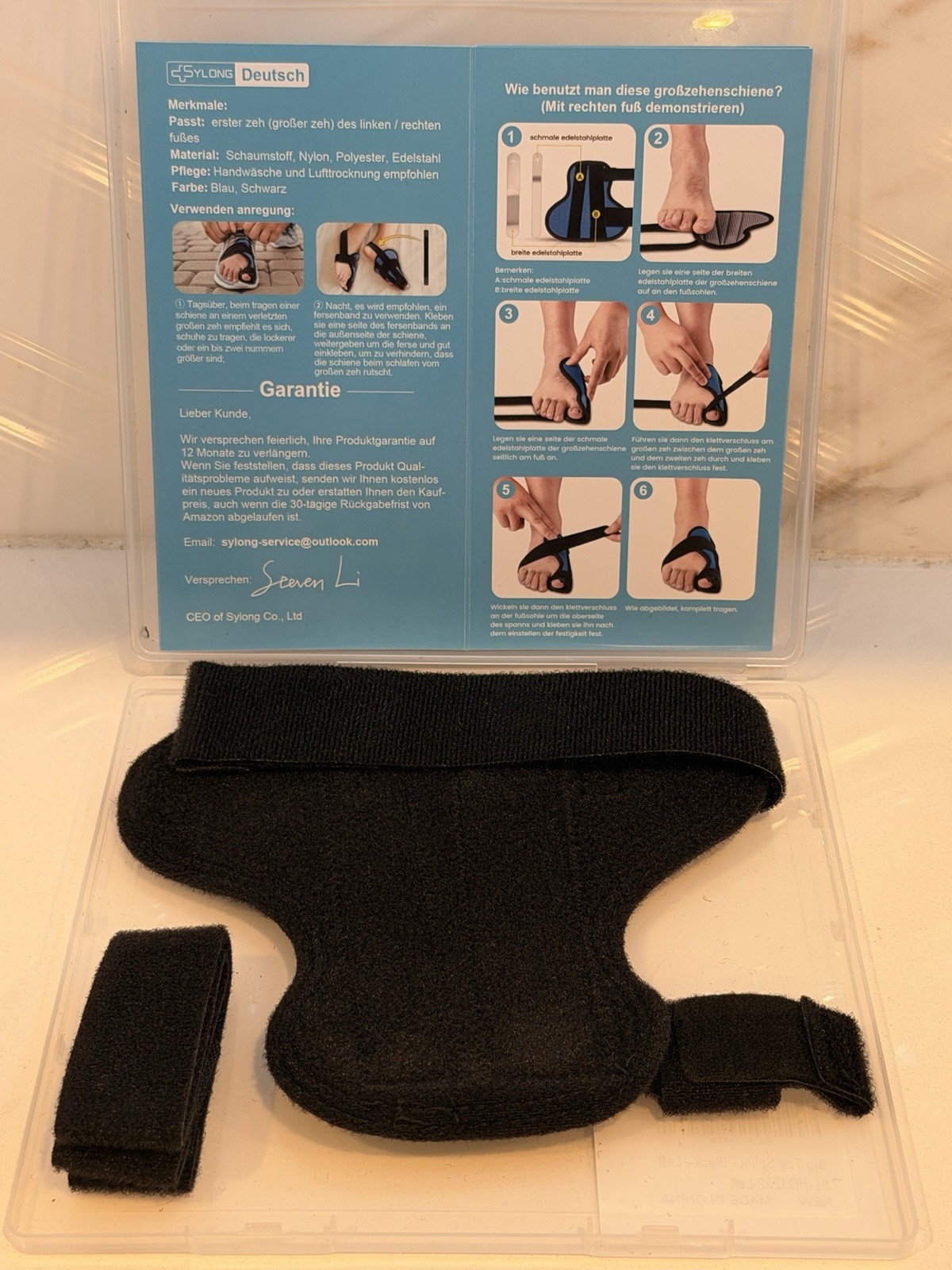 Broken Big Toe Splint Brace, Fracture Big Toe Protector for Dislocations