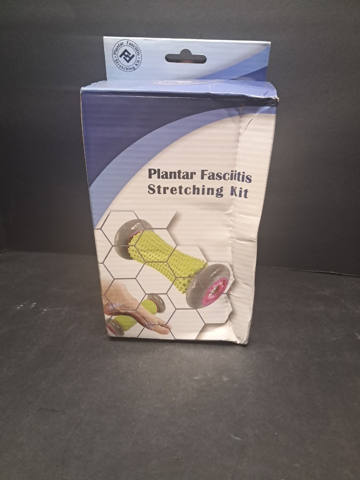 💯 Plantar Fasciitis Stretching Kit NEW IN BOX 1 RED BAND 1 FOOT ROLLER 1 BALL