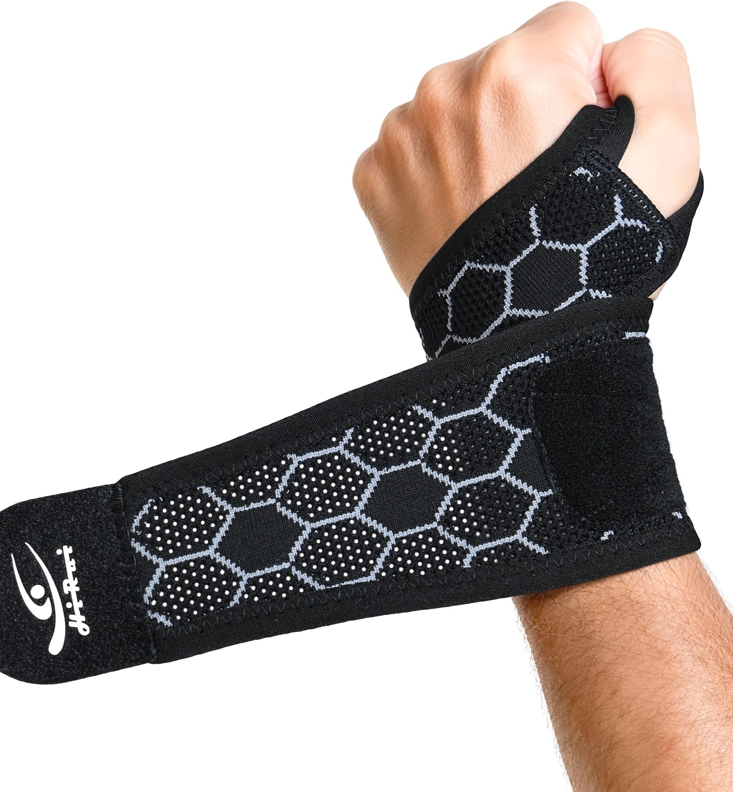 Upgraded 3D Knit Breathable Wrist Brace Wrist Wrap, Extended Length Adjustabl…