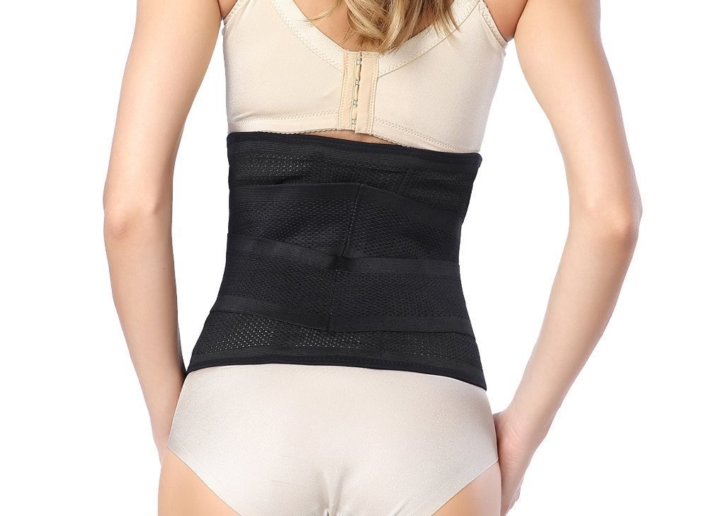 GOEGE Waist Trimmer Belt- Breathable Medium : 35″Length*9″Width, Black
