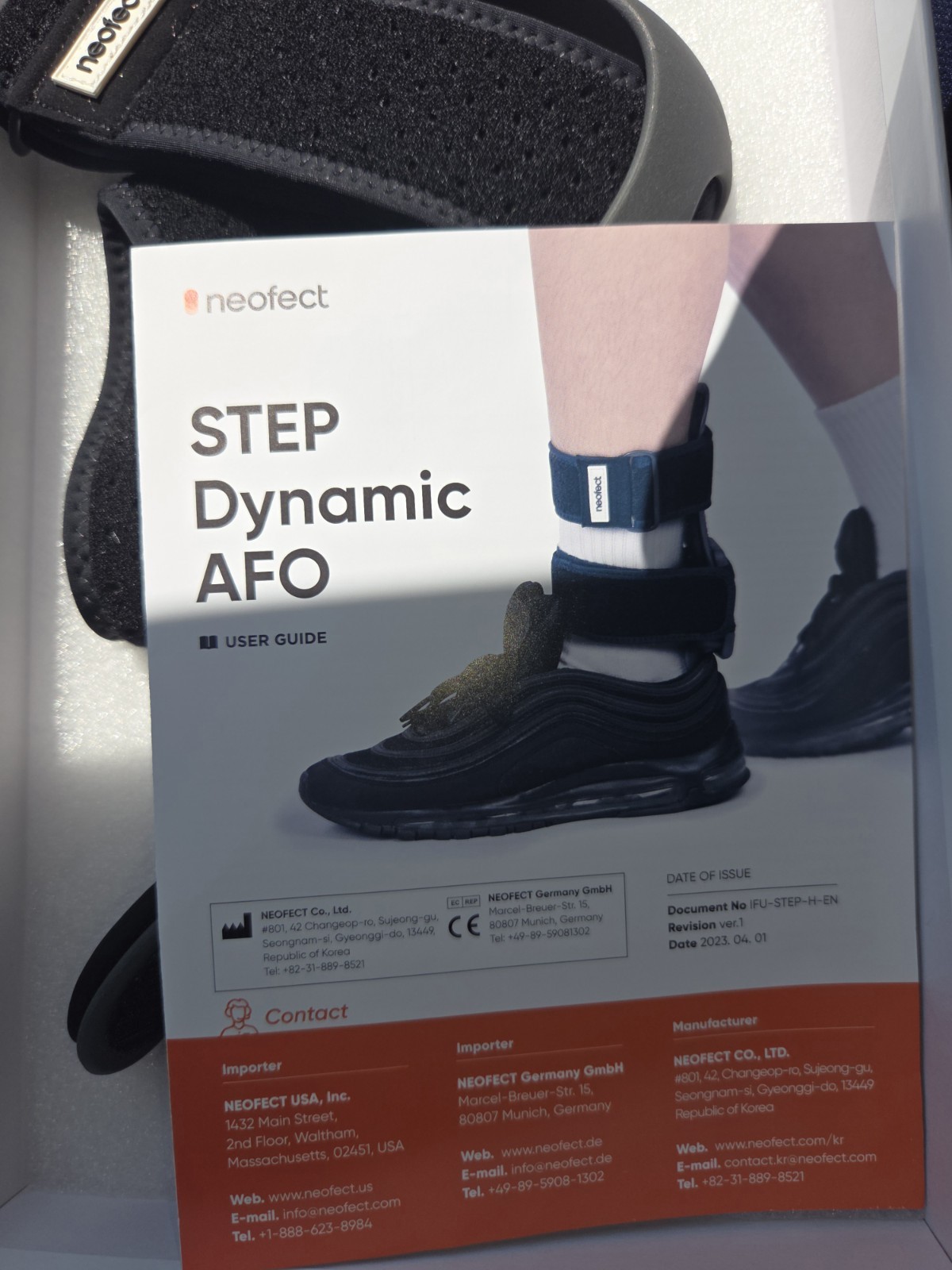Neofect STEP Small Left AFO Foot Drop Brace, Drop Foot Brace for Walking
