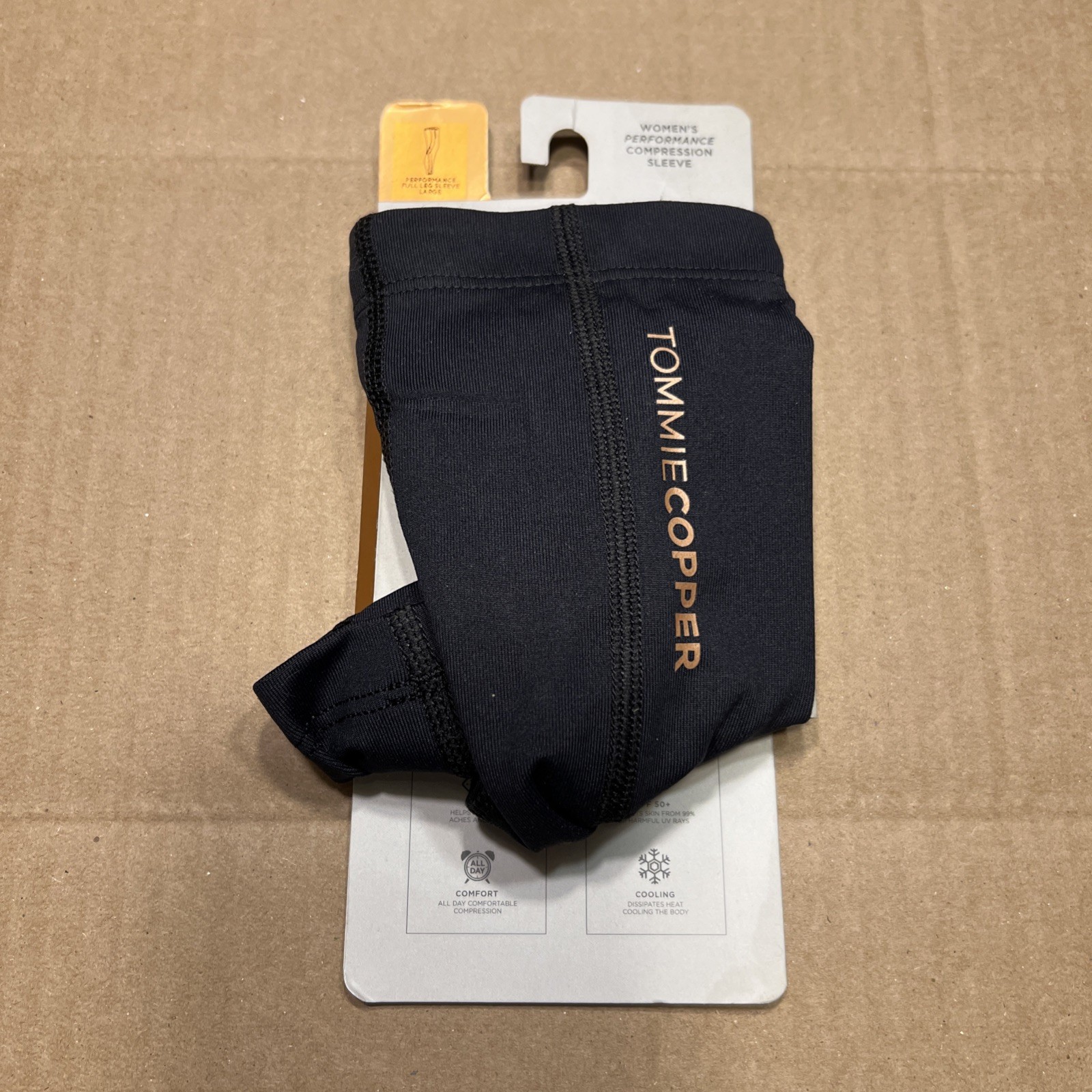 Tommie Copper Women’s Performance Sport Compression Full Leg Sleeve Large New