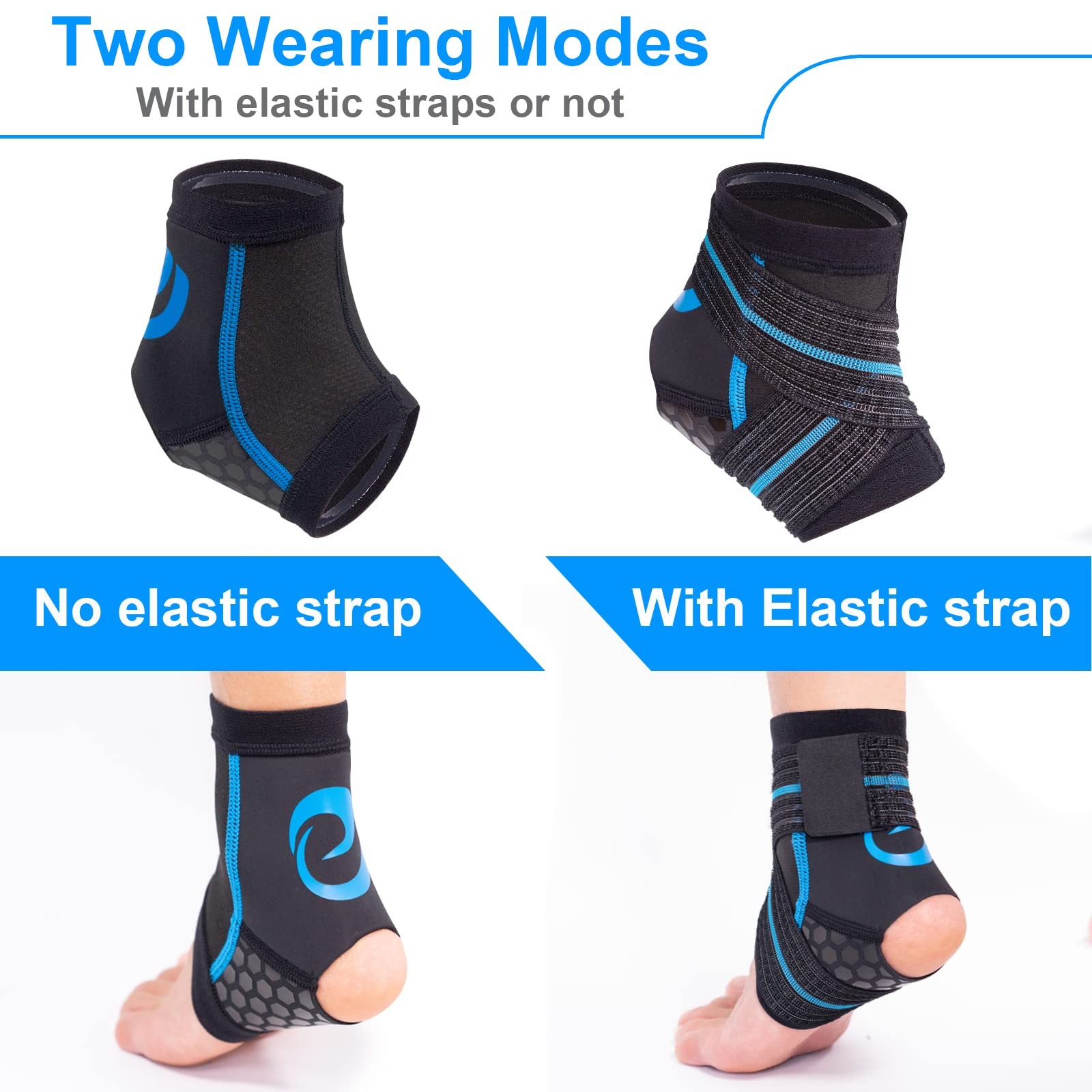 AquaFlex Pro Ankle Brace, Compression Ankle Sleeve for Swimming, Aquatic, Sai…