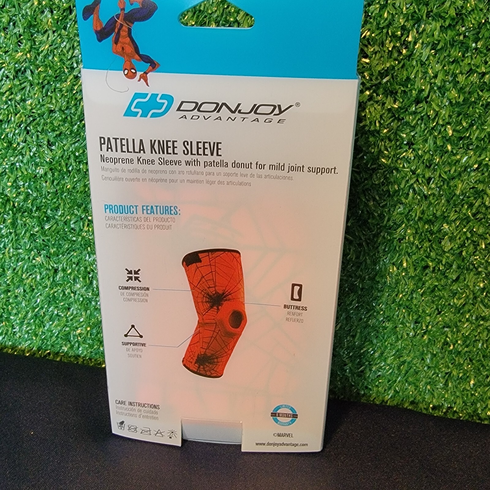 DonJoy Advantage Pediatric Patella Knee Sleeve Spider Man New In Box