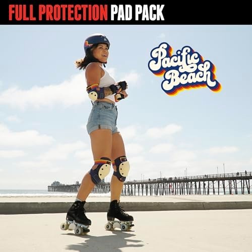 Triple Eight Saver Series 3-Pk Pad Set Knee Elbow Wrist Skateboard Junior Sz