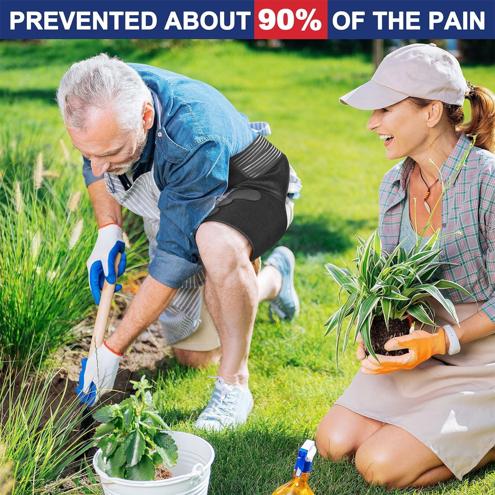 Pain Relief Devices for Sciatica, Hip Brace for Men & Women, Thigh & Groin Compr