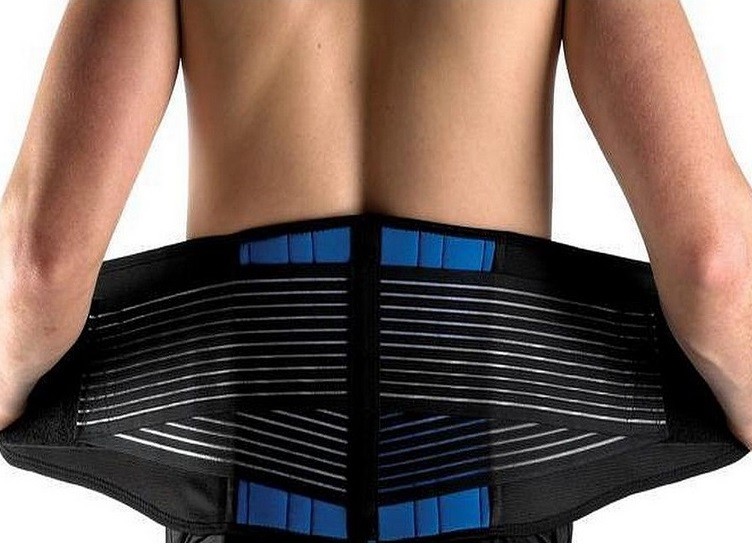 NEOPRENE DELUXE BELT DOUBLE PULL Lumbar Lower Back Support Brace [Small]