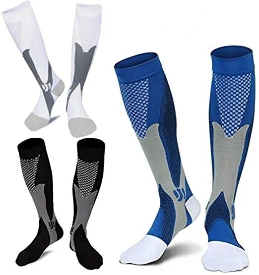 Unisex Compression Socks Calf Shin Leg Soft Stockings Sports Medical Stocking US