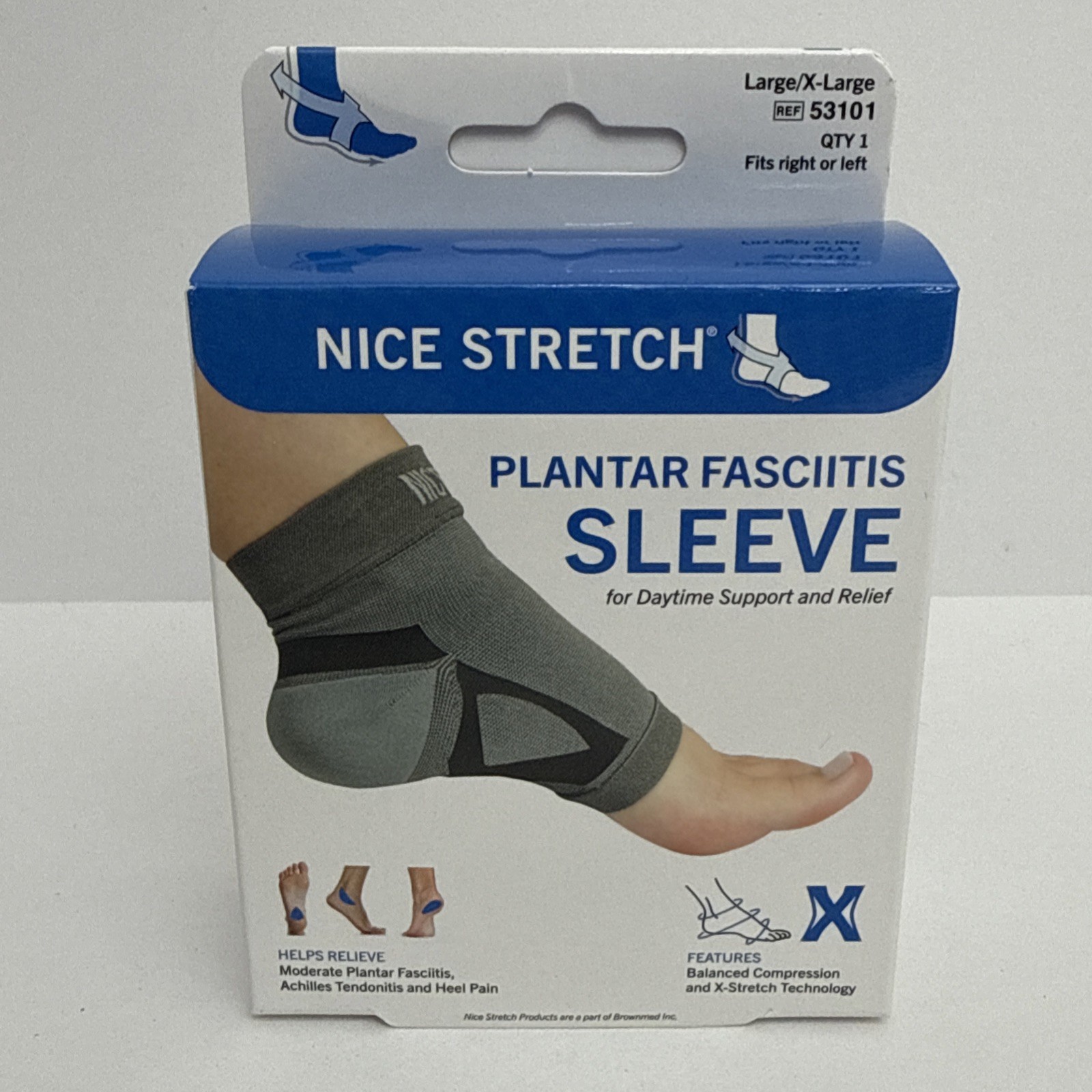 Nice Stretch Plantar Fasciitis Sleeve – Compression & Support Wrap for the Ankle
