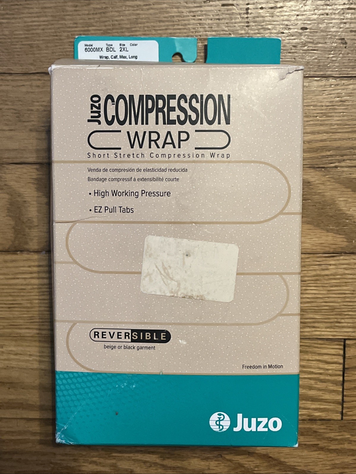 Juzo Compression Wrap 6000MX BDL 30-40mmHg Calf 27012 10680133 Sz 2XL