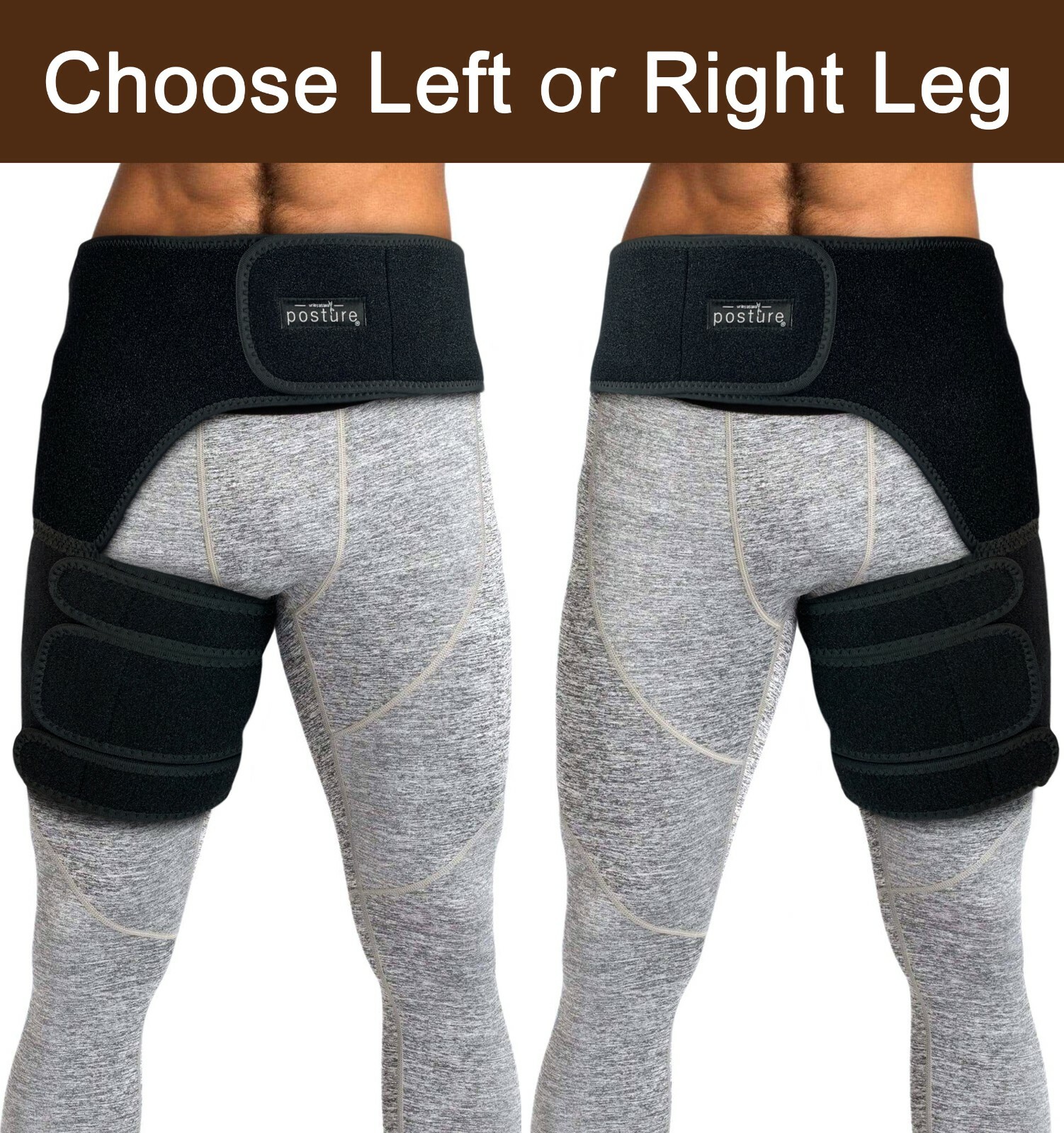 Groin Hip Brace | Sciatica Support Wrap | Hamstring Compression Sleeve