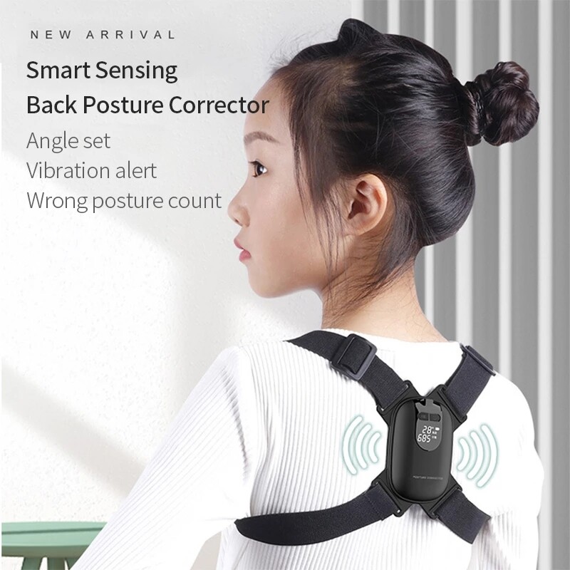 Adjustable Angle Smart Posture Corrector For Adults Children Upper Back Brace