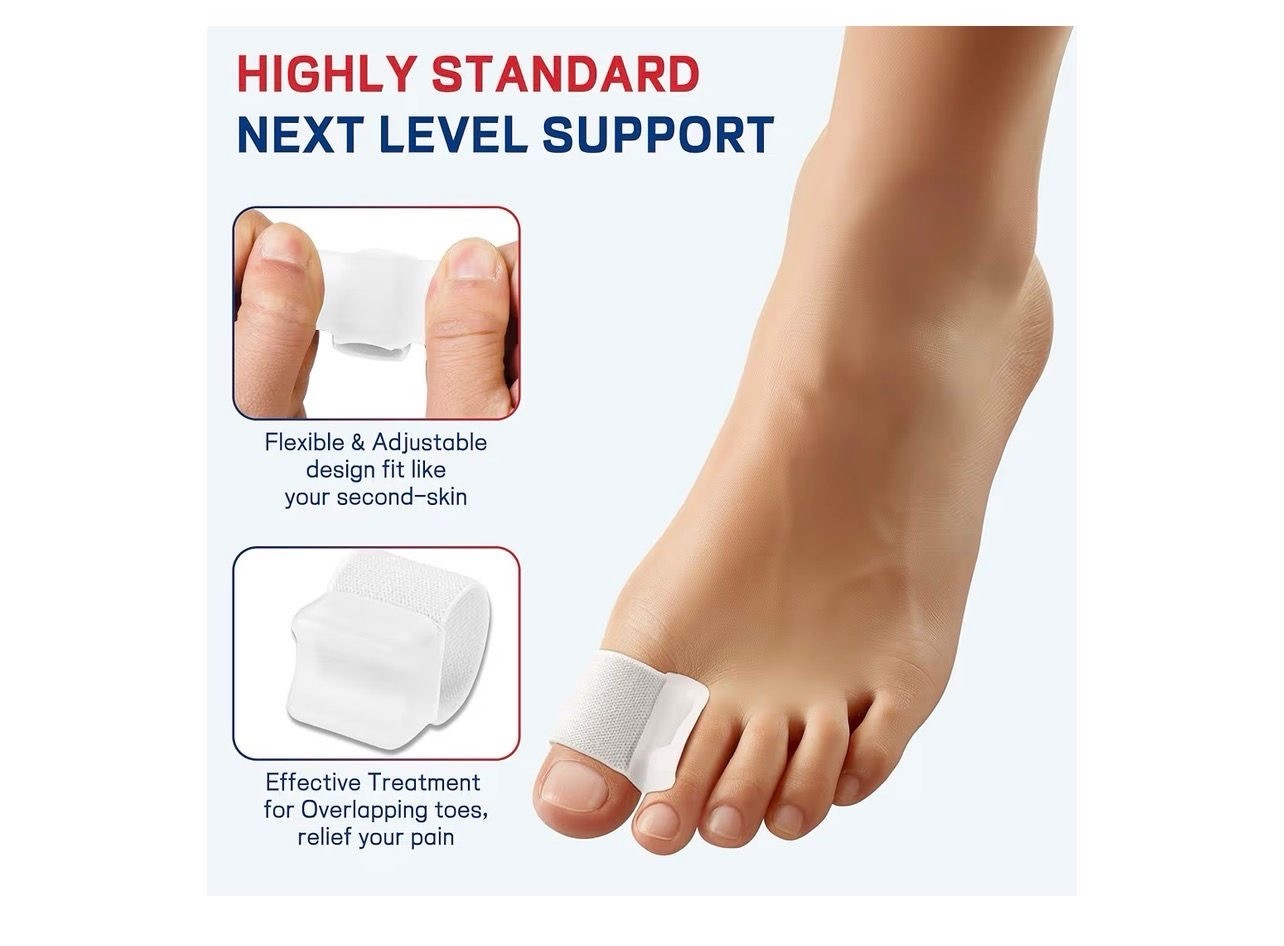 Toe Separators Bunion Corrector Big Toe Spacer Gel XS Women 3-5