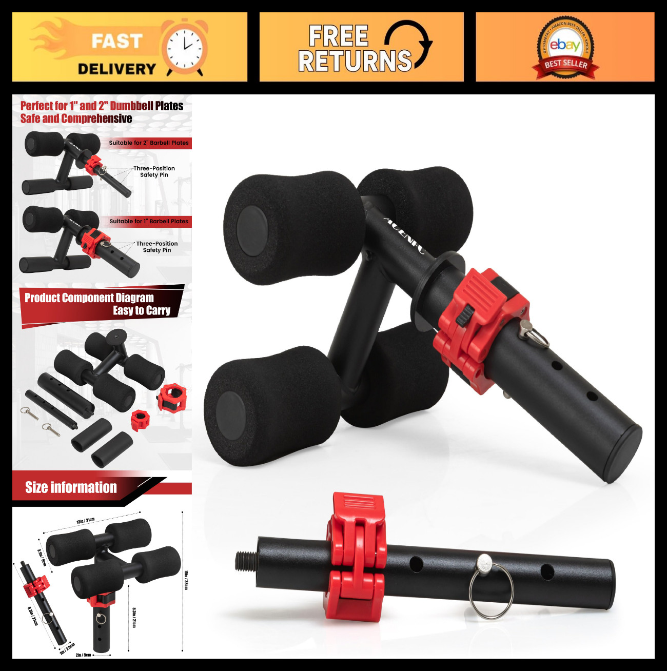 Tib Bar Trainer for Ankle Strengthening & Dorsiflexion | Adjustable Resistance S