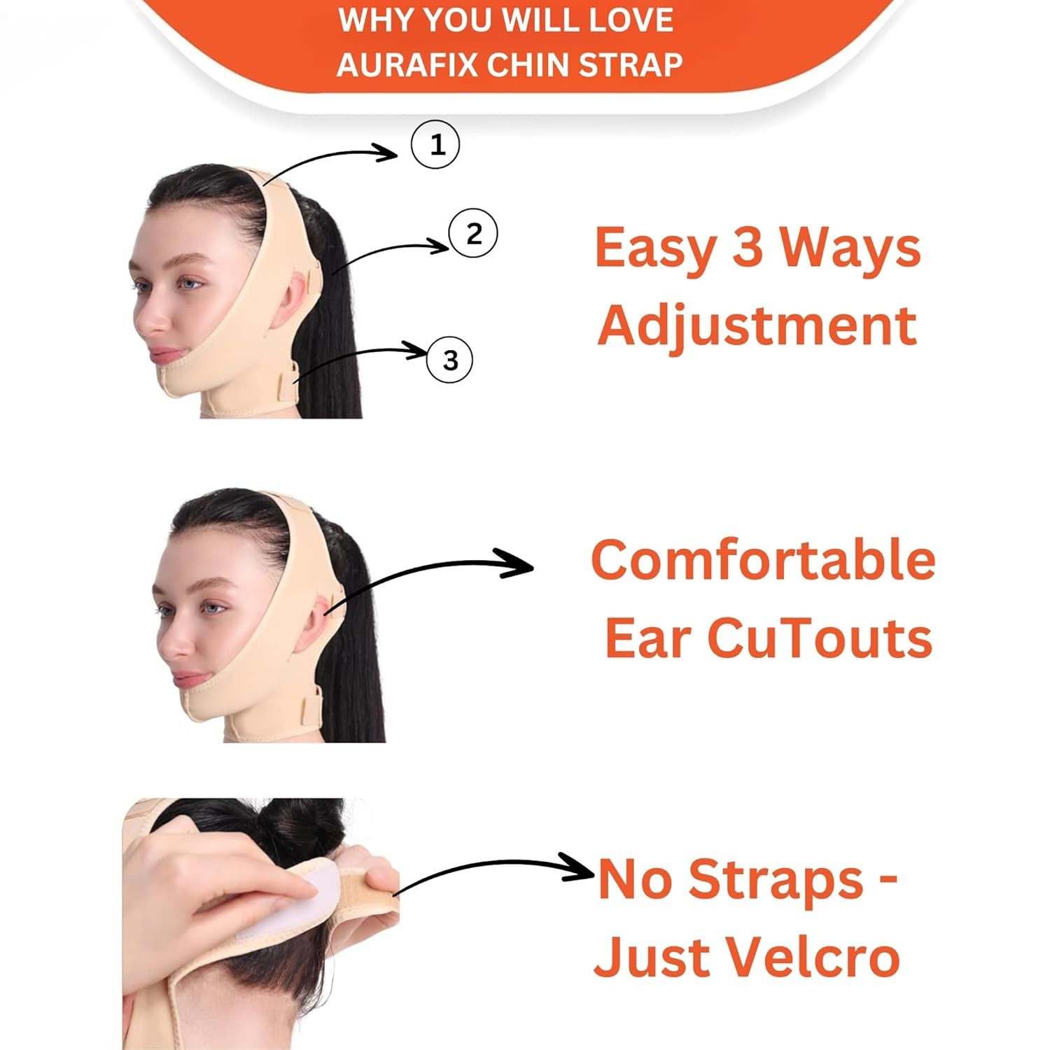 Comfortable Chin Lifting Wrap for Women – Machine Washable Post-Surgery Support