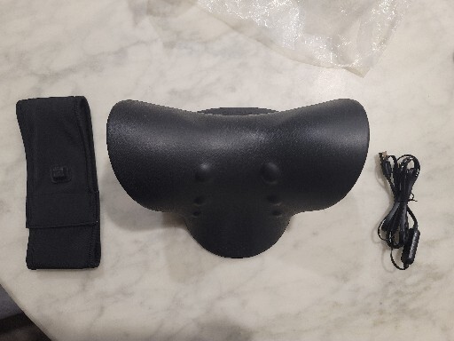 Neck Stretcher for Neck Pain Relief, Heated Cervical Traction Device Pillow