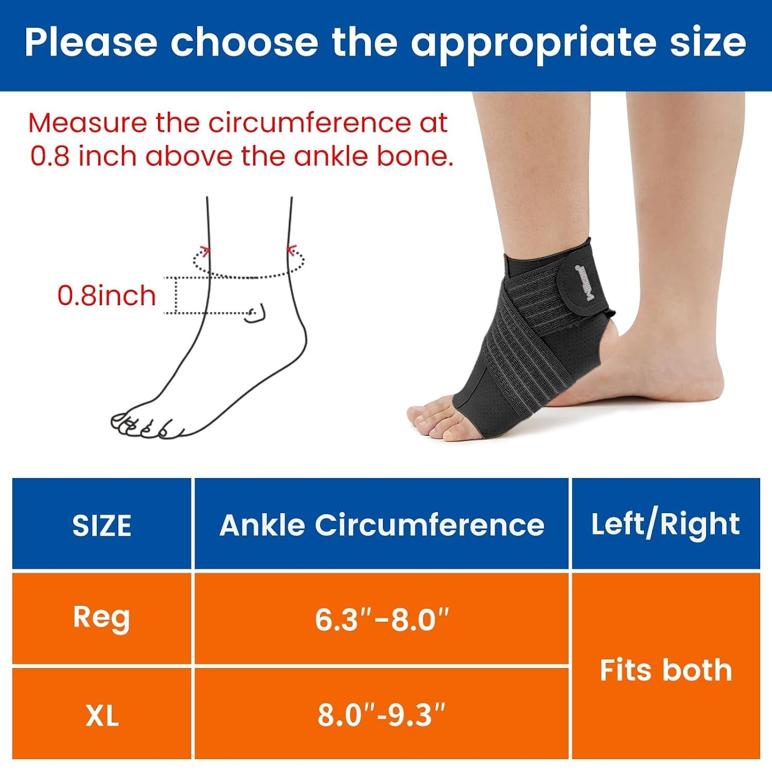 Breathable Ankle Compression Sleeve for Athlete Support – Neoprene-Free Design