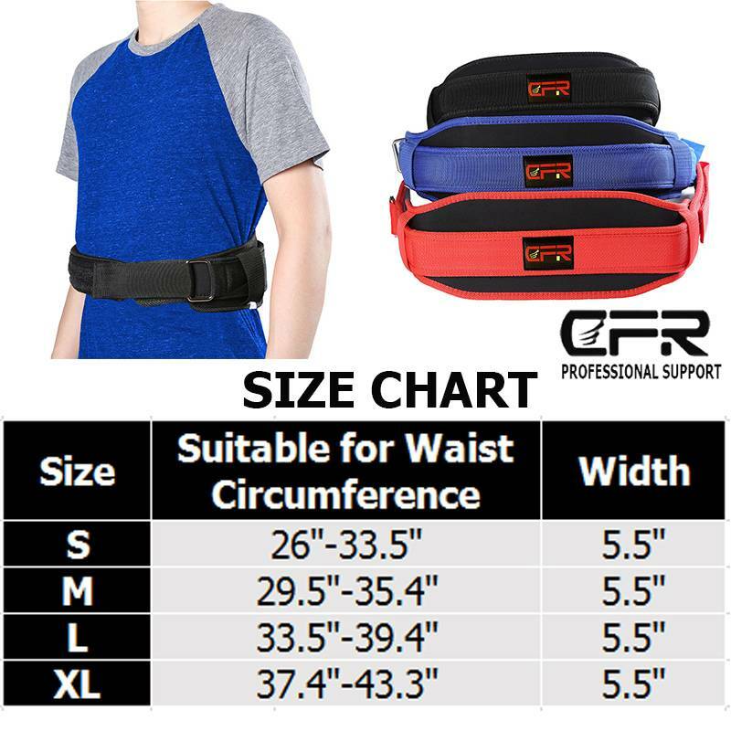 CFR Waist Brace Lower Back Lumbar Support Belt Strap Spine Pain Relief Unisex IA