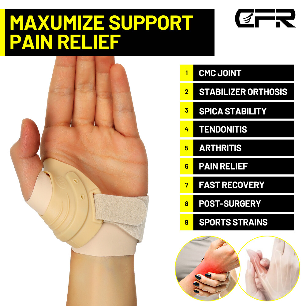 Thumb Brace CMC Joint Hand Protector Orthopedic Support | Wrist Immobilizer