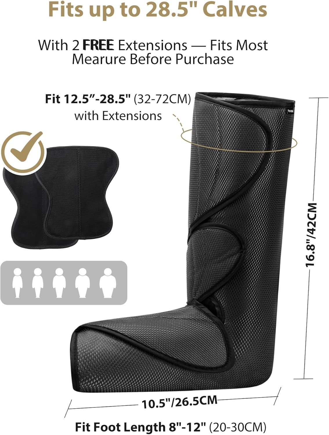 Cincom Air Compression Leg Massager, Simulate Tissue Repair, 2 Modes