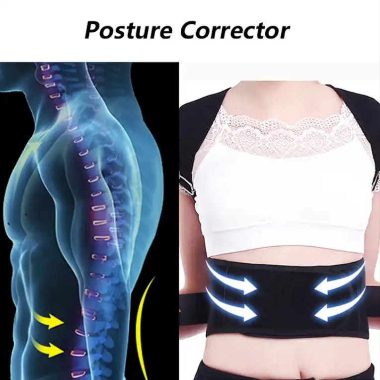 Improve Back Posture and Lumbar Support Unisex Adjustable and Fully Back Support