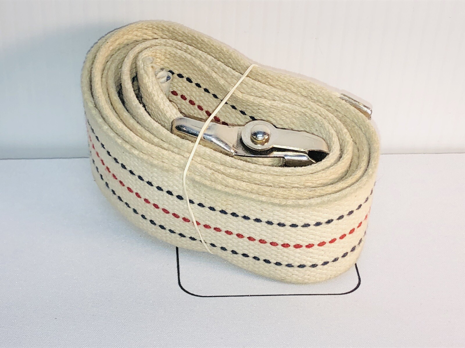 Large Gait Belt W/ Metal Buckle, 58 Inch, White Essential Medical Supply Medline
