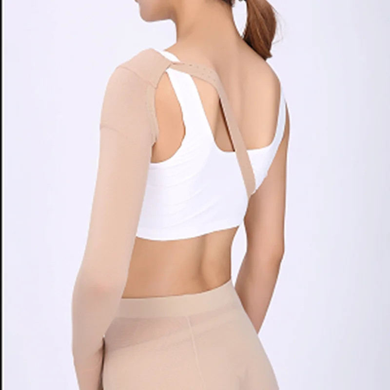 Post Mastectomy Compression Arm Sleeve Elbow Palm Support Lymphedema 30-40 mmHg