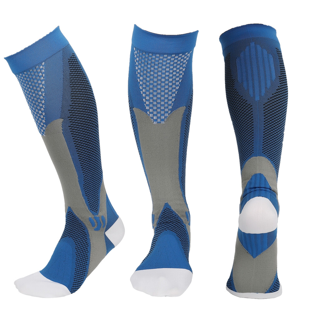 Sport Compression Socks Stockings Knee High Womens Mens Medical 20-30 mmHG Gym