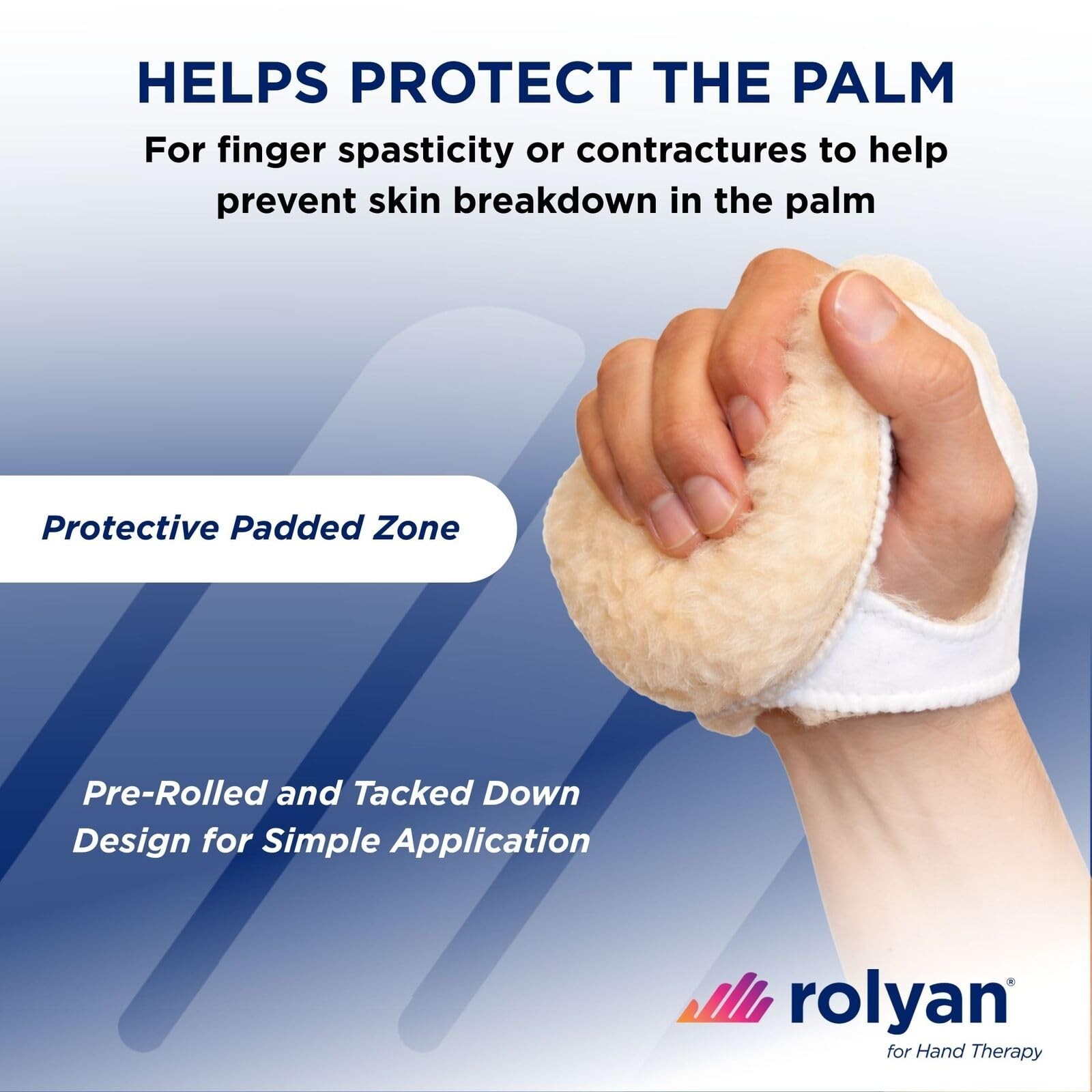 Rolyan – Palm Protector – Left Hand – Single Pack, Soft Padded Standard Glove